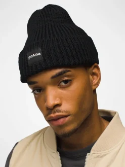 Sale ALPINE01 prAna Logo Beanie - Black