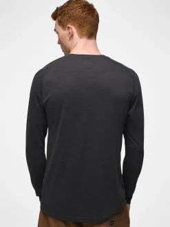 Online ALPINE01 prAna Mission Trails L/S Tee - Black Heather