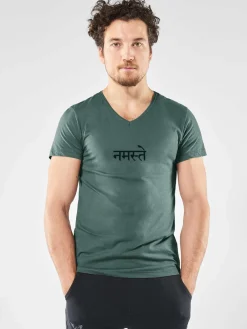 Clearance URBANG01 Renegade Guru Namaste Tee - Forest