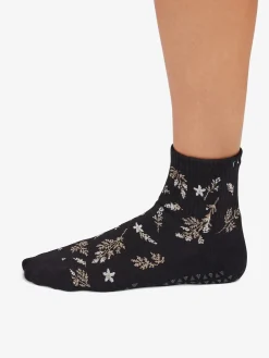 Clearance YOGAMA02 Tavi Noir Aria Grip Socks - Ebony Floral