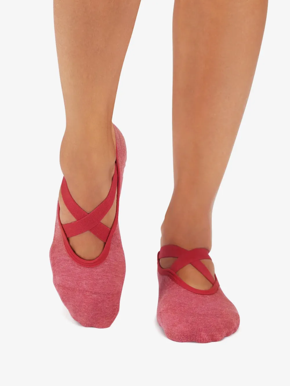 YOGAMA02 Tavi Noir Chloe Grip Socks - Ruby Heather