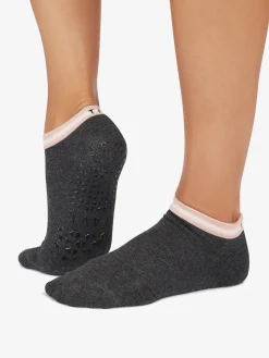 Clearance YOGAMA02 Tavi Noir Cora Grip Socks - Petal Melange Stripe