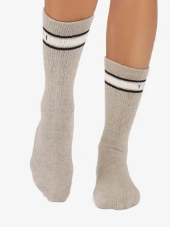 New YOGAMA02 Tavi Noir Kai Grip Socks - Shitake Heather