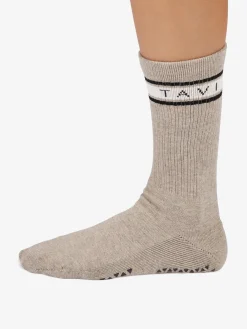 New YOGAMA02 Tavi Noir Kai Grip Socks - Shitake Heather