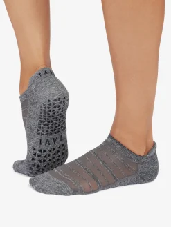 Clearance YOGAMA02 Tavi Noir Savvy Breeze Grip Socks - Midnight Heather