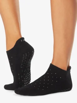 Online YOGAMA02 Tavi Noir Savvy Grip Socks - Black Sparkle