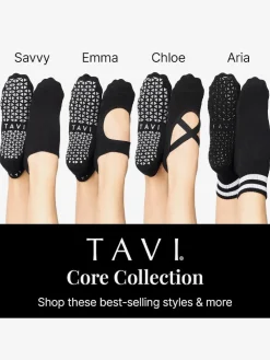 Clearance YOGAMA02 Tavi Noir Tec Savvy Grip Socks - Ebony