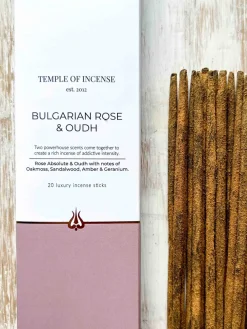 Best TEMPLE01 Temple of Incense - Bulgarian Rose & Oudh Incense Sticks
