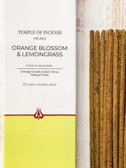 Best TEMPLE01 Temple of Incense - Orange Blossom & Lemongrass Incense Sticks