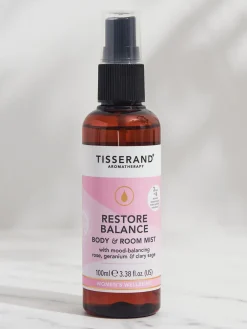 New FIRSTN01 Tisserand Restore Balance Body & Room Mist