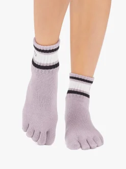 Sale YOGAMA02 ToeSox Full Melody Grip Socks - Lavender Mist Stripe