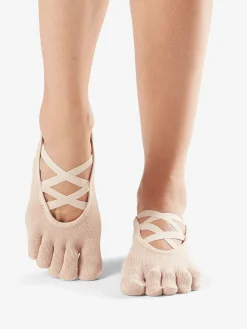 Online YOGAMA02 Toesox Full Toe Elle Grip Socks - Ballet Nude