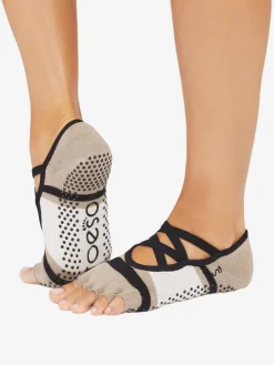 Sale YOGAMA02 ToeSox Half Toe Elle Grip Socks - Shitake Ombre