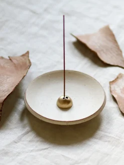 New UMECOL01 Ume Collection Stoneware Incense Dish - White Onyx