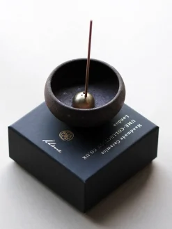 New UMECOL01 Ume Collection Wabi Sabi Mud Clay Incense Bowl