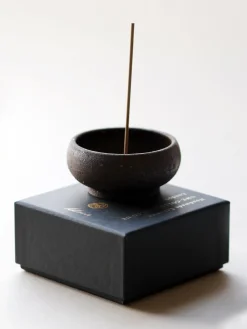 New UMECOL01 Ume Collection Wabi Sabi Mud Clay Incense Bowl