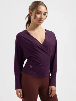 Discount URBANG01 Urban Goddess Ala Long Sleeve Yoga Top - Bloom