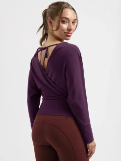 Discount URBANG01 Urban Goddess Ala Long Sleeve Yoga Top - Bloom