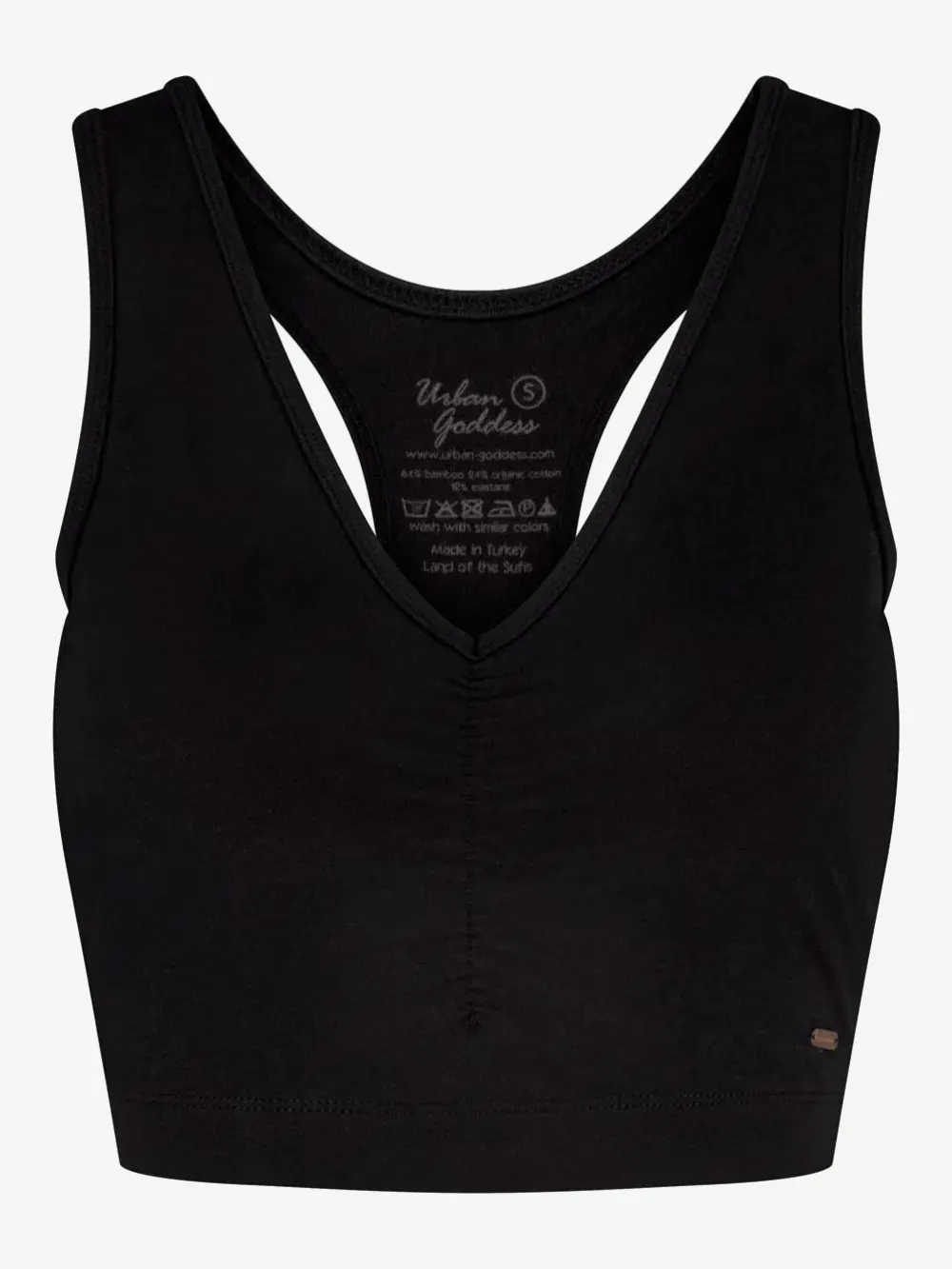 New URBANG01 Urban Goddess Anjea Yoga Bra - Onyx Black