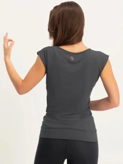 Hot URBANG01 Urban Goddess Asana Yoga Tee - Ash
