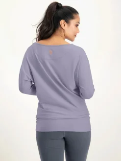 Clearance URBANG01 Urban Goddess Budhi Long Sleeve Yoga Top - Lilac
