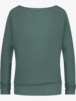 New URBANG01 Urban Goddess Budhi Long Sleeve Yoga Top - Forest
