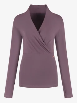 URBANG01 Urban Goddess Ishtar Long Sleeve Yoga Top - Berry