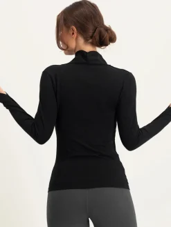 Outlet URBANG01 Urban Goddess Ishtar Long Sleeve Yoga Top - Onyx Black