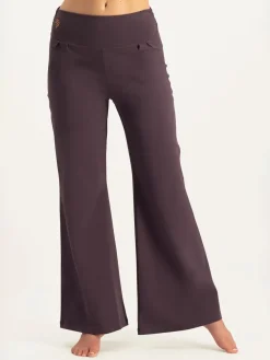 Clearance URBANG01 Urban Goddess Maeve Wide Leg Yoga Pants - Berry