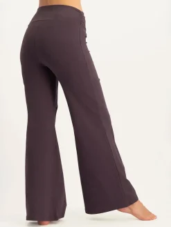 Clearance URBANG01 Urban Goddess Maeve Wide Leg Yoga Pants - Berry