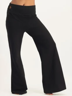 Sale URBANG01 Urban Goddess Maeve Wide Leg Yoga Pants - Onyx Black
