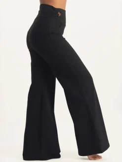 Sale URBANG01 Urban Goddess Maeve Wide Leg Yoga Pants - Onyx Black