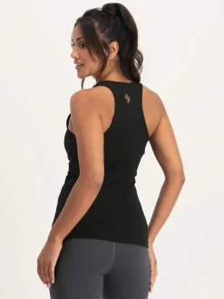 Discount URBANG01 Urban Goddess OM Core Yoga Tank - Onyx Black