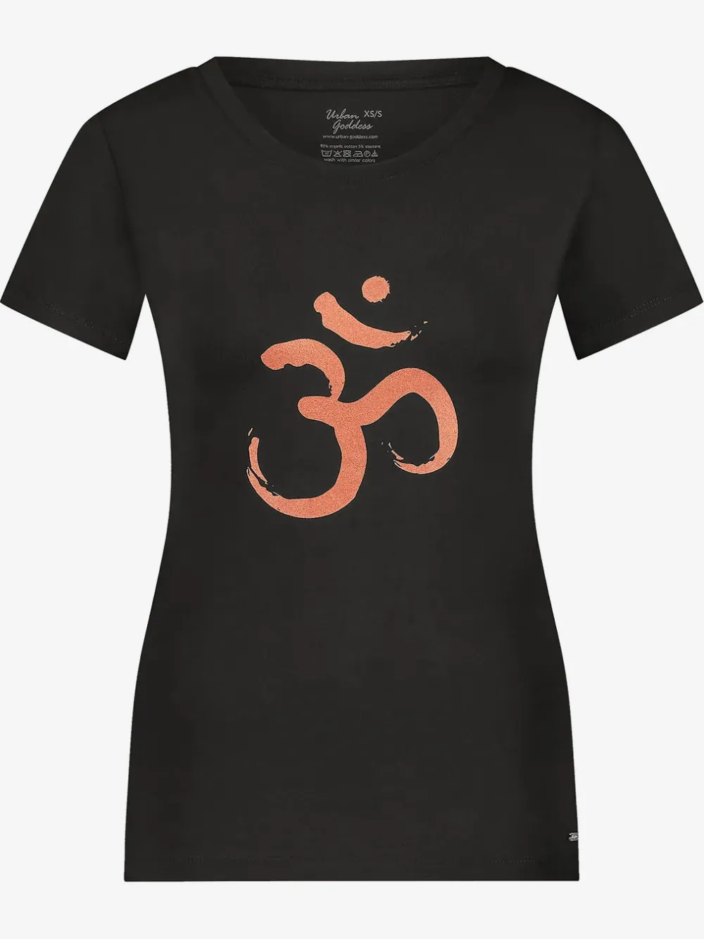 Best URBANG01 Urban Goddess OM Core Yoga Tee - Onyx Black