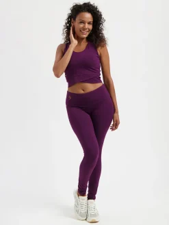 Online URBANG01 Urban Goddess Sati Crop Yoga Tank - Bloom