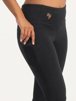 Best URBANG01 Urban Goddess Tara Pocket Yoga Leggings - Onyx Black