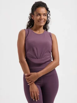 Outlet URBANG01 Urban Goddess Veyra Knot Yoga Tank - Berry