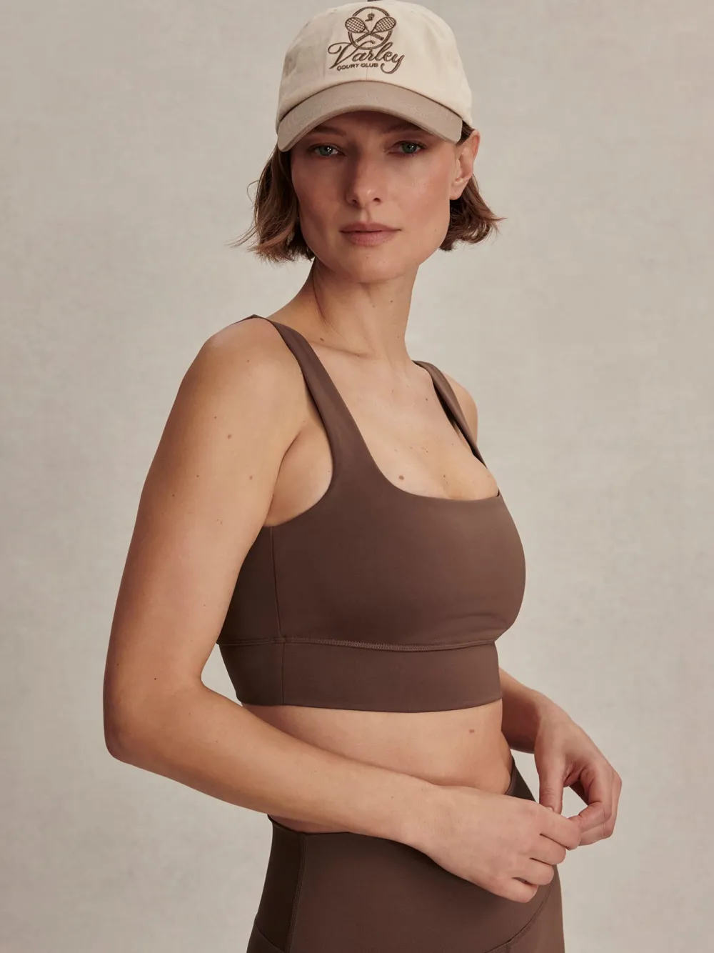 Outlet VARLEY01 Varley Assure Cori Bra - Coffee Quartz