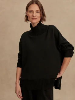 Hot VARLEY01 Varley Barker High Neck Sweat - Black