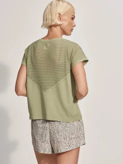 New VARLEY01 Varley Calloway Boxy Tee - Tea Green