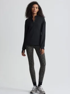 Discount VARLEY01 Varley Cleo Half Zip Midlayer - Black