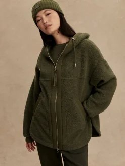 Best VARLEY01 Varley Fey Relaxed Fleece - Racing Olive