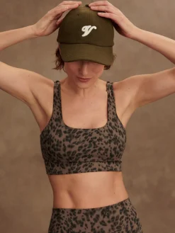 Discount VARLEY01 Varley Freesoft Cori Bra - Brown Contrast Cheetah