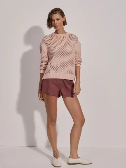 Outlet VARLEY01 Varley Hains Knit Crew - Rose Smoke