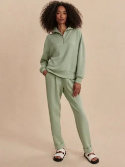 Sale VARLEY01 Varley Hawley Half Zip Sweat - Snow Sage
