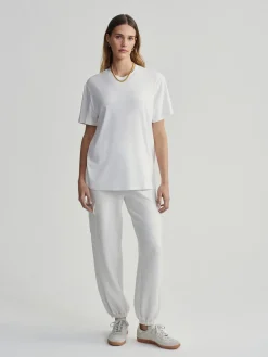 Discount VARLEY01 Varley Leighton Boyfriend Tee - White