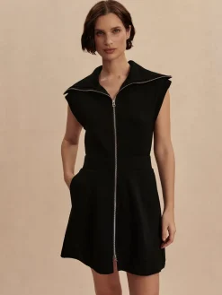 Outlet VARLEY01 Varley Rebecca Zip Through Dress - Black