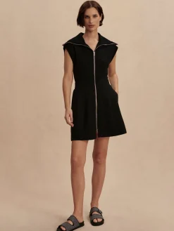 Outlet VARLEY01 Varley Rebecca Zip Through Dress - Black