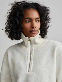 Outlet VARLEY01 Varley Roselle Half Zip Fleece - Egret