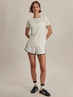 Online VARLEY01 Varley Saskia Seamless Longline Tee - White